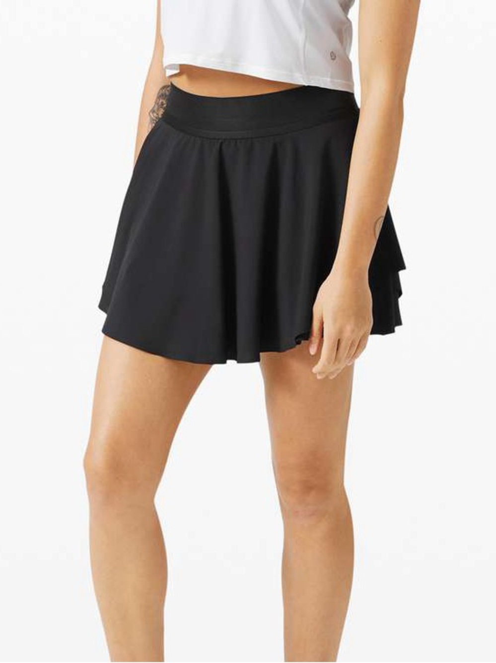 Lululemon Court Rival Tennis Skort Long in Black Size 6